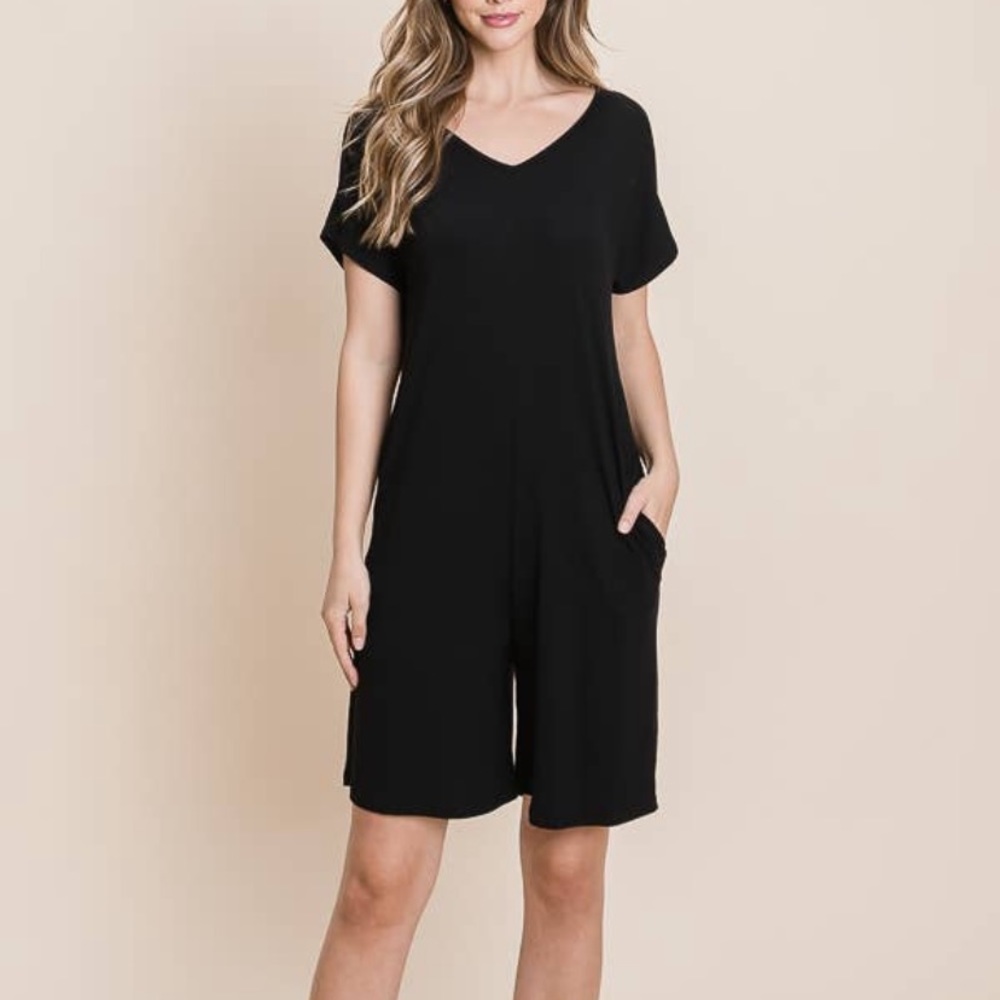 Relaxed fit romper